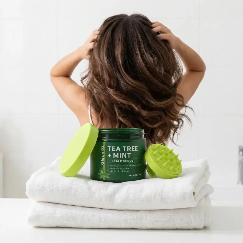 Tea Tree Scalp Scrub Gently Cleanses The Scalp, Making It Naturally Plump, Smooth And Lustrous For Hair Care
