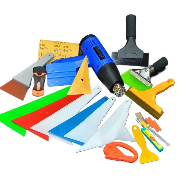 Professional car interior window film installation tool set, with anti scratch function, suitable for coloring application kit