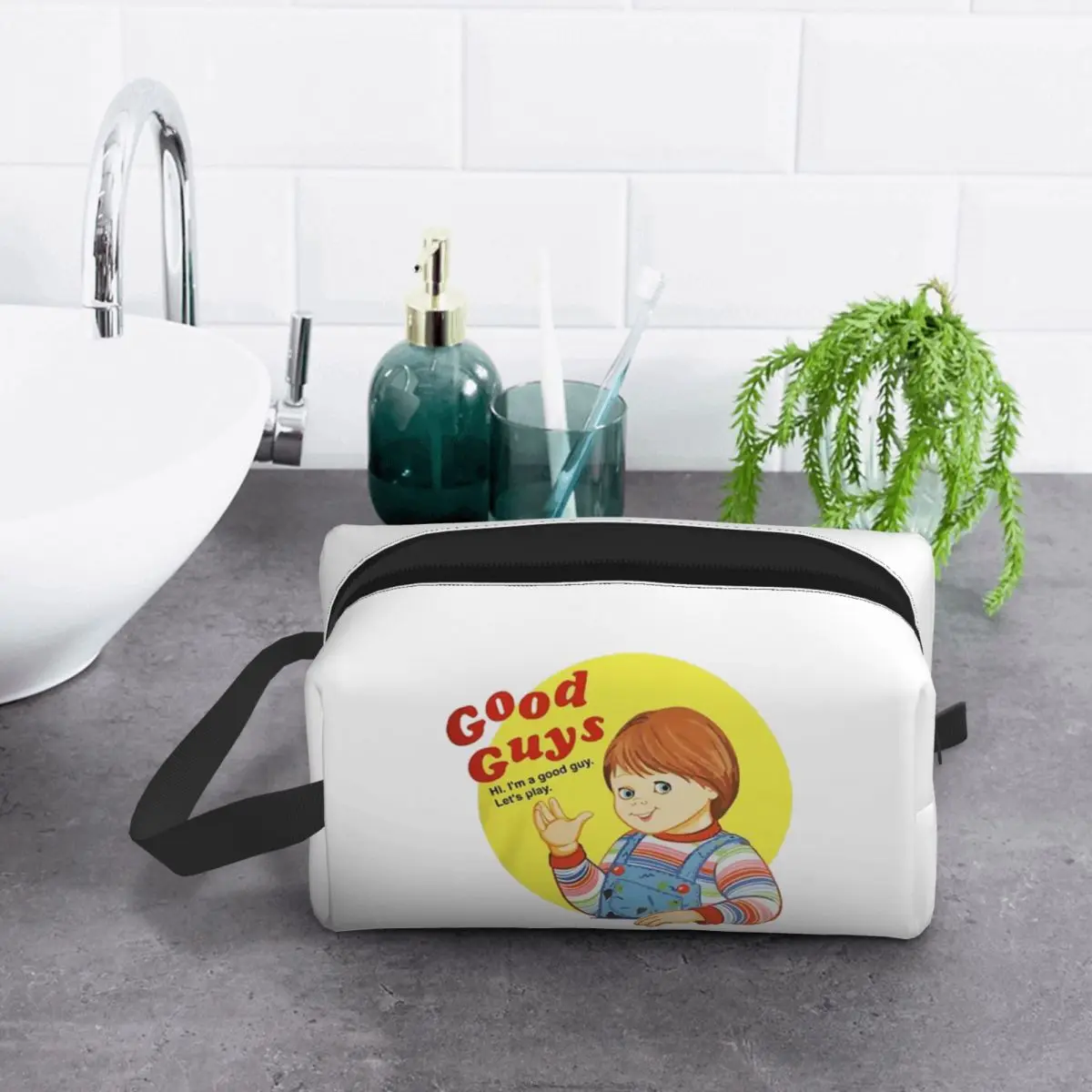 

Косметичка-органайзер Chucky Child's Play Good Guys Doll для хранения косметики и туалетных принадлежностей, дорожный несессер для женщин