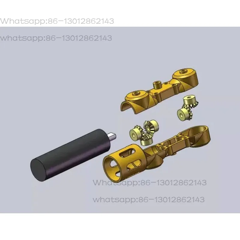 Miniature Gearmotor Gearbox 1/87 1/72 Static Modification Twin Shaft Gearbox DIY Model