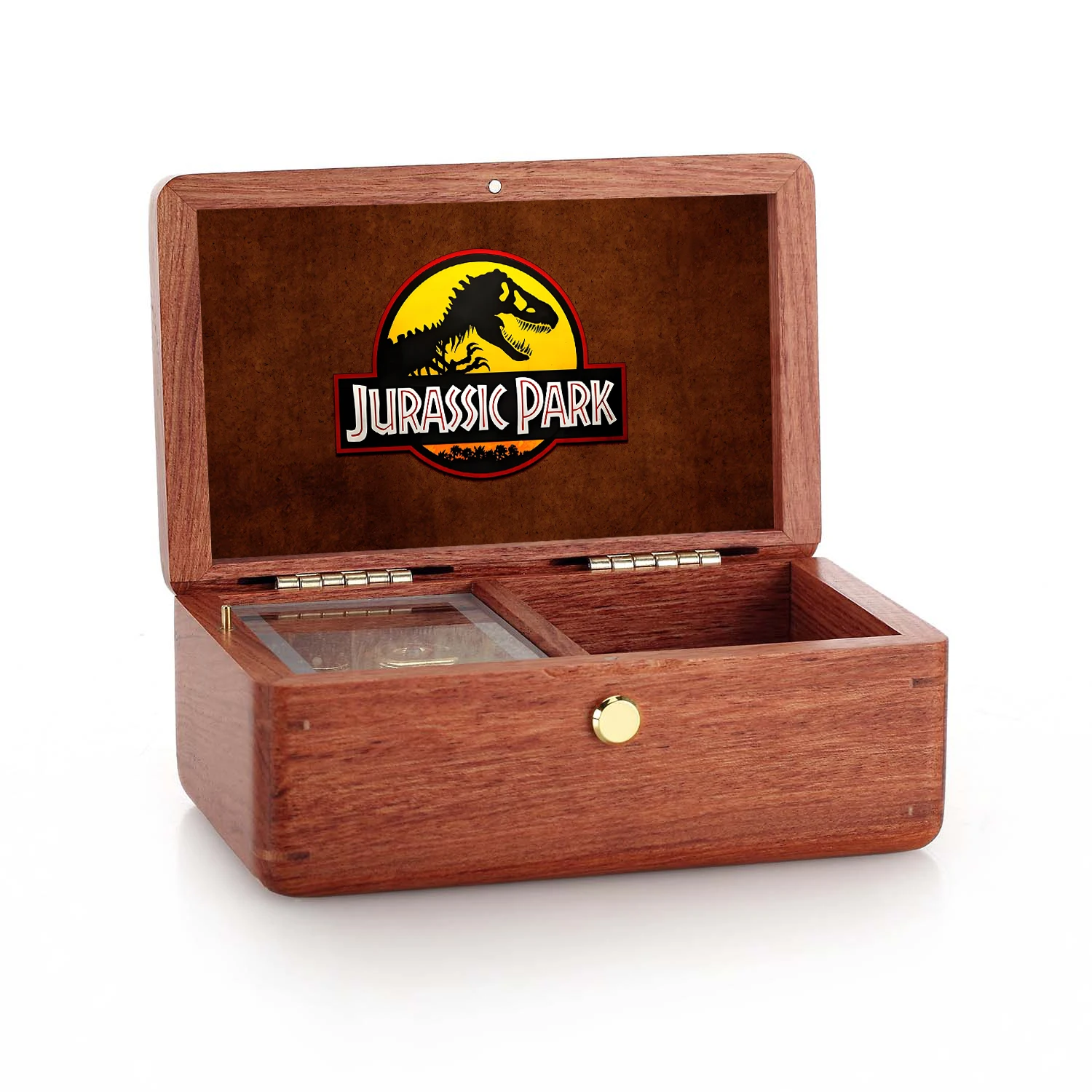 SOFTALK Jurassic Park Wooden personalized music box room decoration Valentine's Day birthday Christmas gift