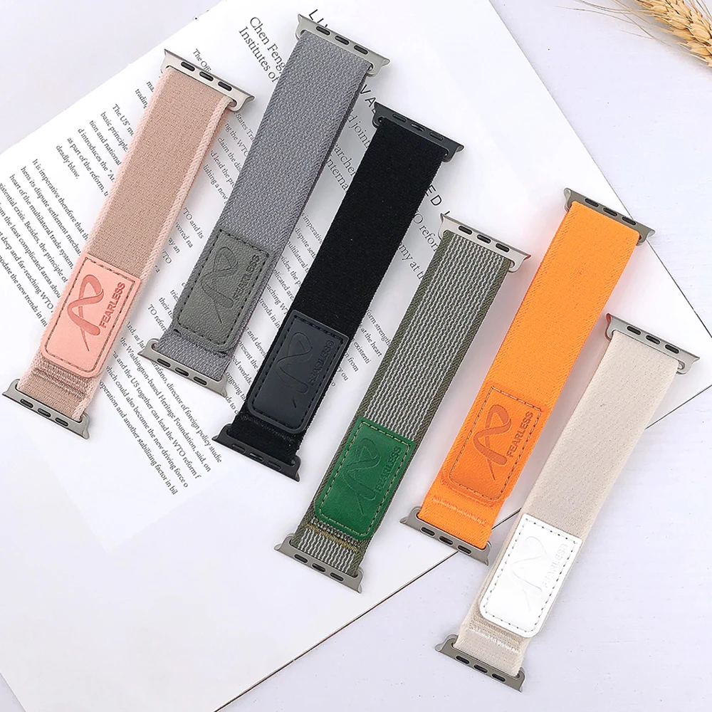 Nylons ch laufe Sport armband für Apple Uhren armband 49mm 46mm 45mm 44mm 42mm 40mm 41mm Armband für iwatch 10 9 8 7 se ultra2 Armband