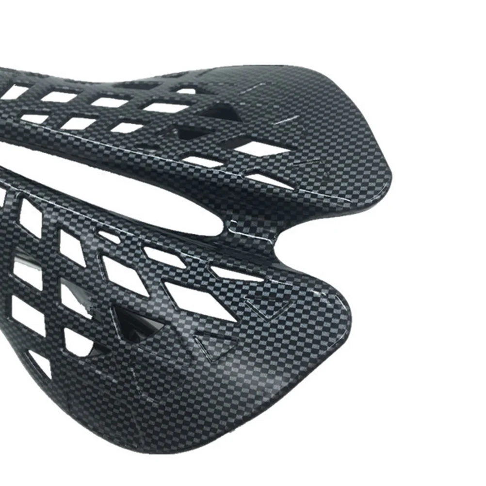 

1Pcs Carbon Fiber Pattern Bike Saddle Raised Rails 40 Ventilation Holes ABS Lightweight Comfortable Cycling Black