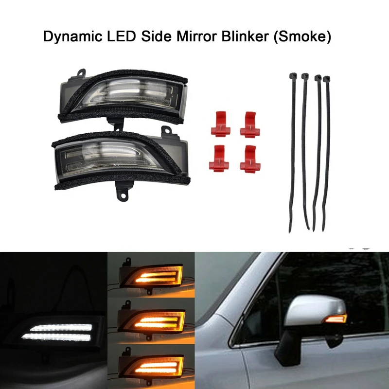 Car Amber/White Sequential LED Side Mirror Signal Lights For Subaru WRX STI Impreza 84401AJ010 84401AJ000