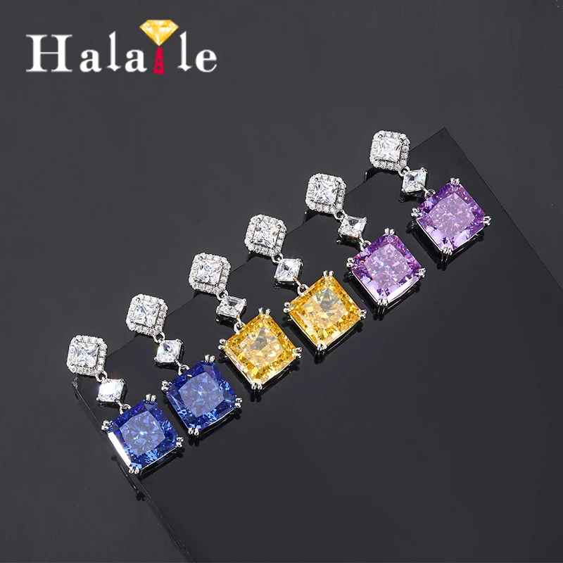 halaile-s925-sterling-silver-zircon-jewelry-high-carbon-diamond-polychrome-drop-earrings-luxury-fine-jewelry-women's-trendy-gift