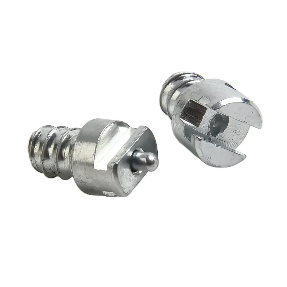 10pcs Electric Pipe Dredge Machine Spring Connector Male And Female Join Connector Power Tool Accessories