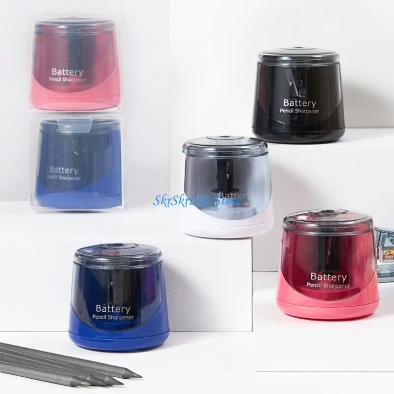 E65E Electric Pencil Sharpener Battery Operated Auto Sharpener For 6.5mm-8mm Pencil
