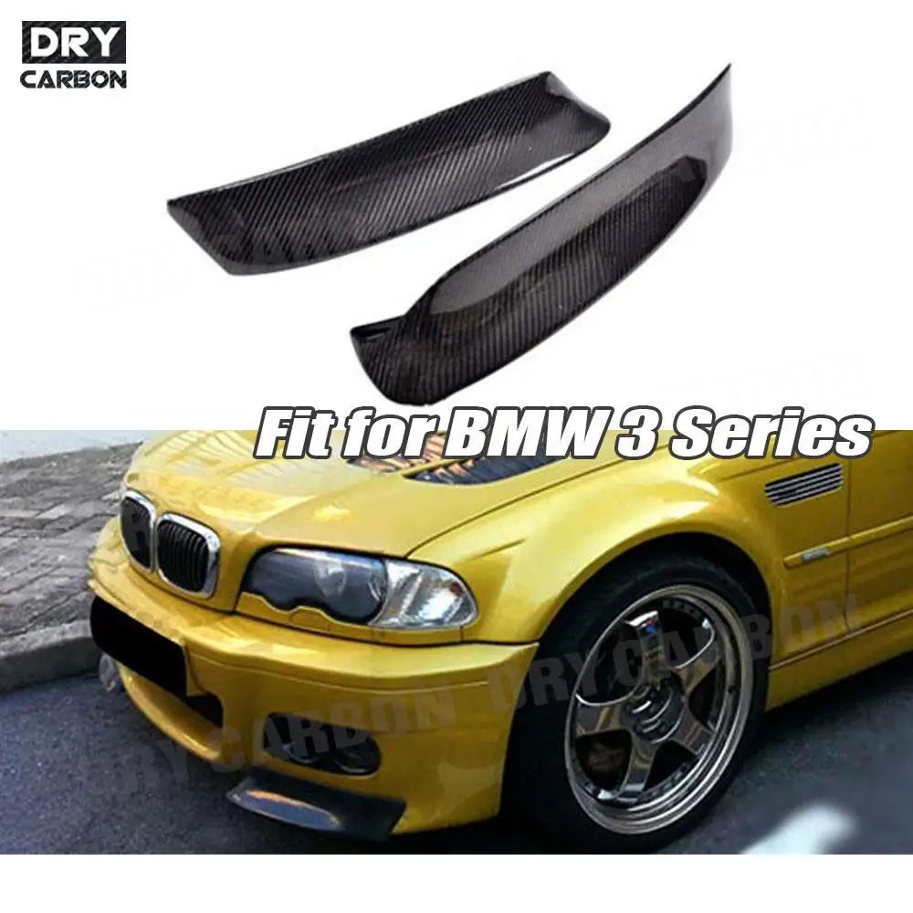 

Carbon Fiber Front ip Splitters Flaps Apron Trim For BMW 3 Series E46 M3 1999-2006 Car Bumper Chin Flap Cupwings