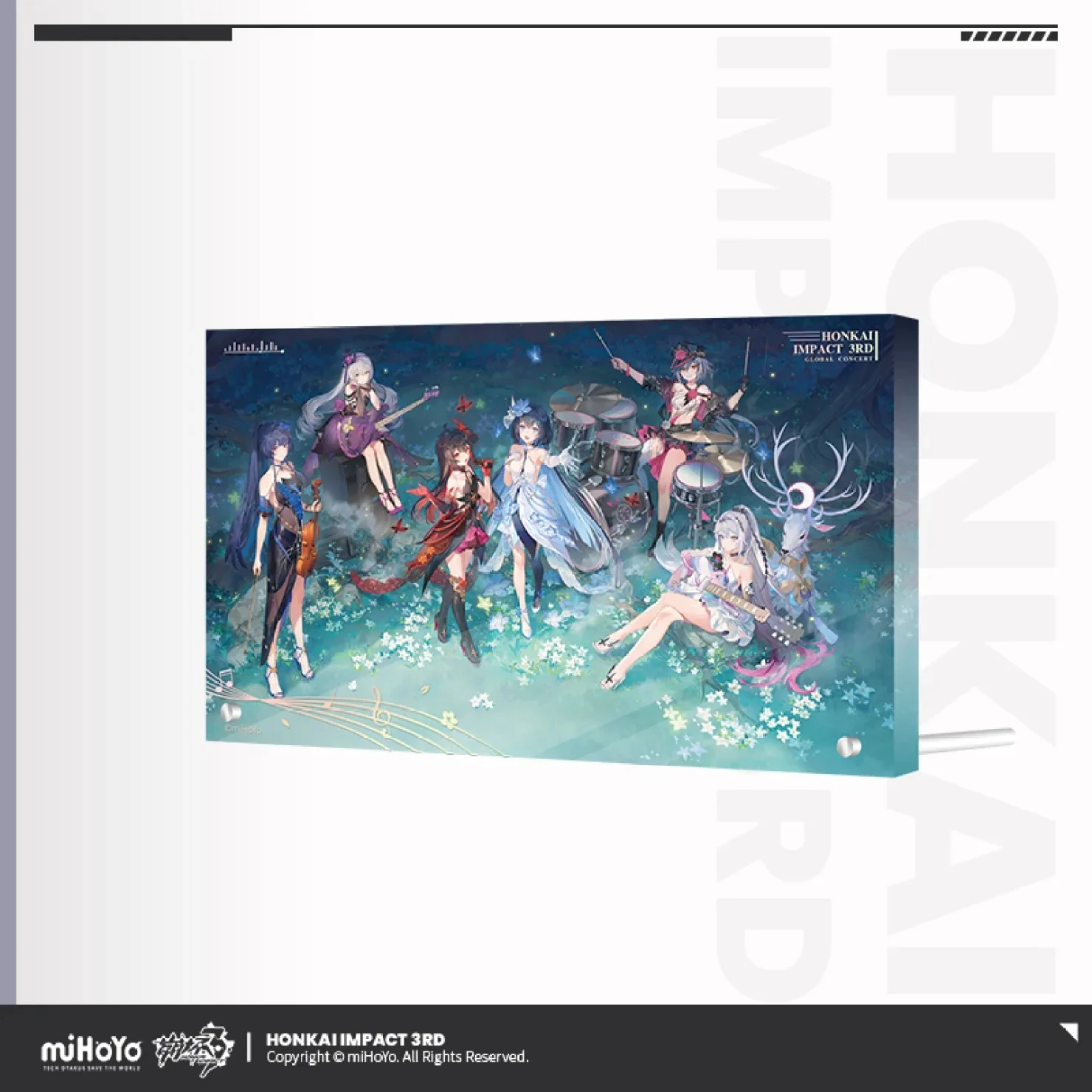 

Game Honkai Impact 3rd 2023 CONCERT Theme Acrylic Decorative Painting Kiana Mei Bronya Seele Fuhua Anime Cosplay Ornaments Gift