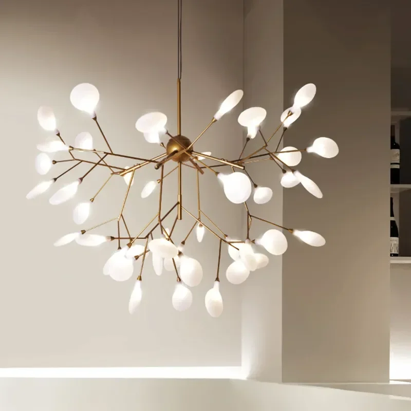 Imagem -04 - Modern Led Firefly Chandelier Light Lâmpada Pendente de Árvore Lâmpada Suspensa Decorativa para Casa Abajur de Vidro Não Plástico 2023