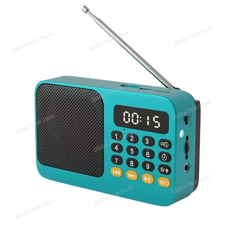 

Портативное коротковолновое радио AM/FM, большой цифровой дисплей, таймер сна и функцией будильника, радиоприемники с батарейным питанием