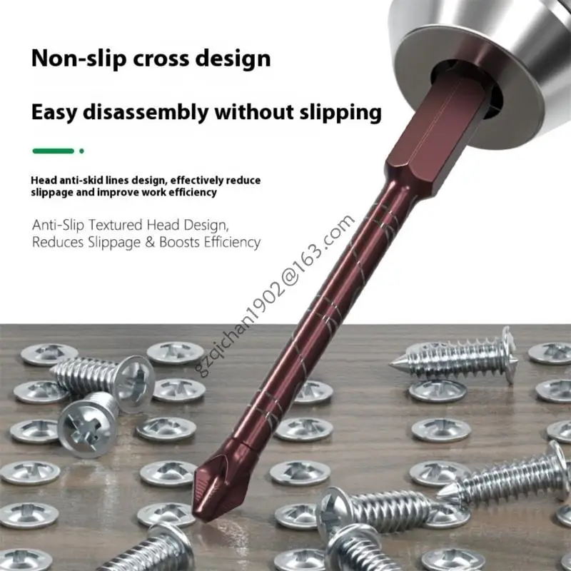 X7AB Cruzes multisize Bit aço magnético Bit com textura segura