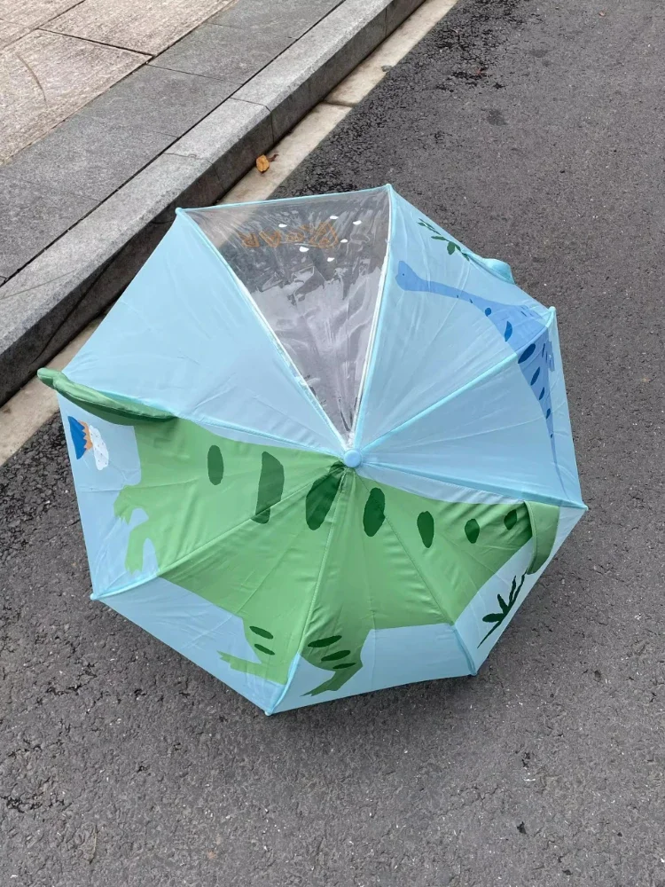 3D Dinosaur Cartoon Umbrella for Kids Student Rain Cover Fun Go out Umbrella Children's Rainwear Protection