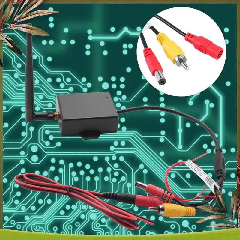 

AB98-Wifi Модуль беспроводного передатчика Автомобильная резервная камера AV-видео комплекты заднего вида черный