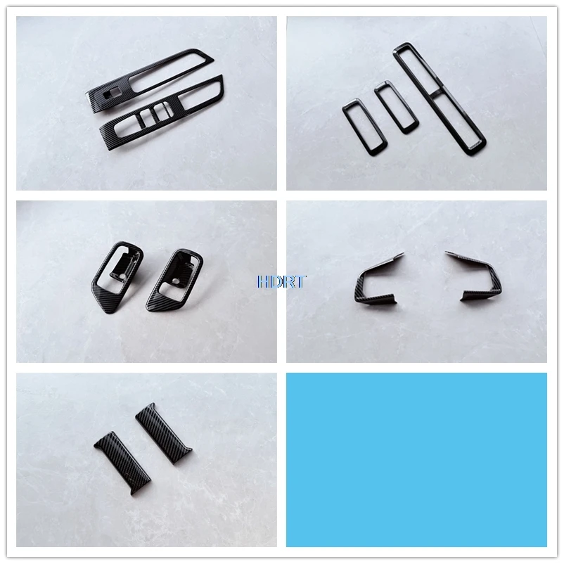 

Для Nissan Roox 2025+ Декоративная накладка на панель управления стеклоподъемниками, рамка заднего воздуховода, накладка на руль, карбоновый интерьер