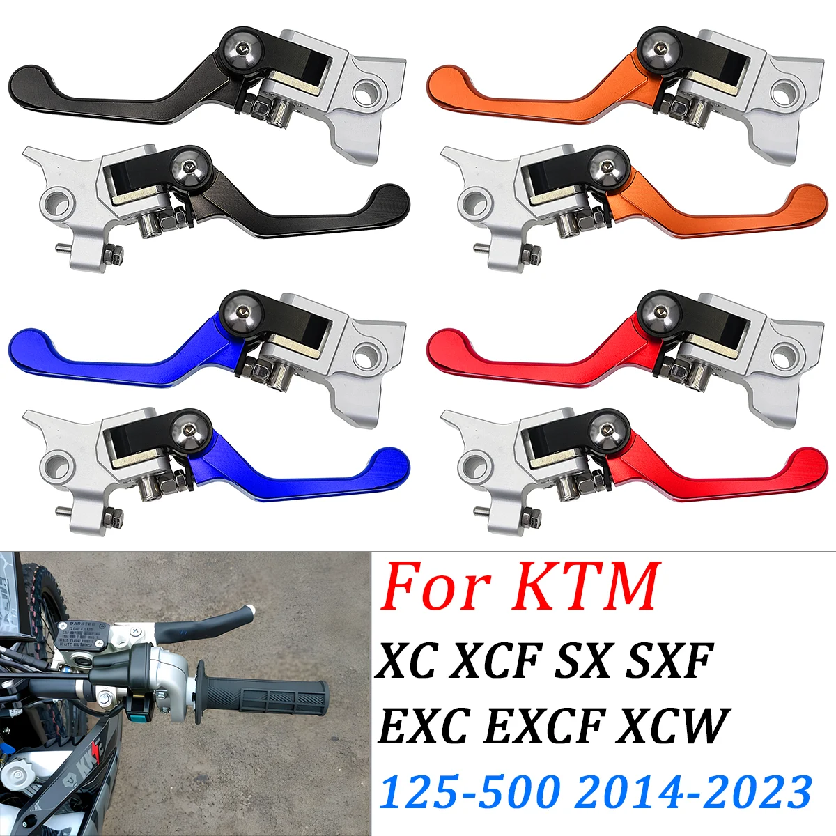 Motorcycle 2024 CNC Clutch Brake Lever For KTM SX SX-F EXC EXC-F XC XC-F XCF-W TPI125 150 250 300 350 450 500 2014-2022 2023