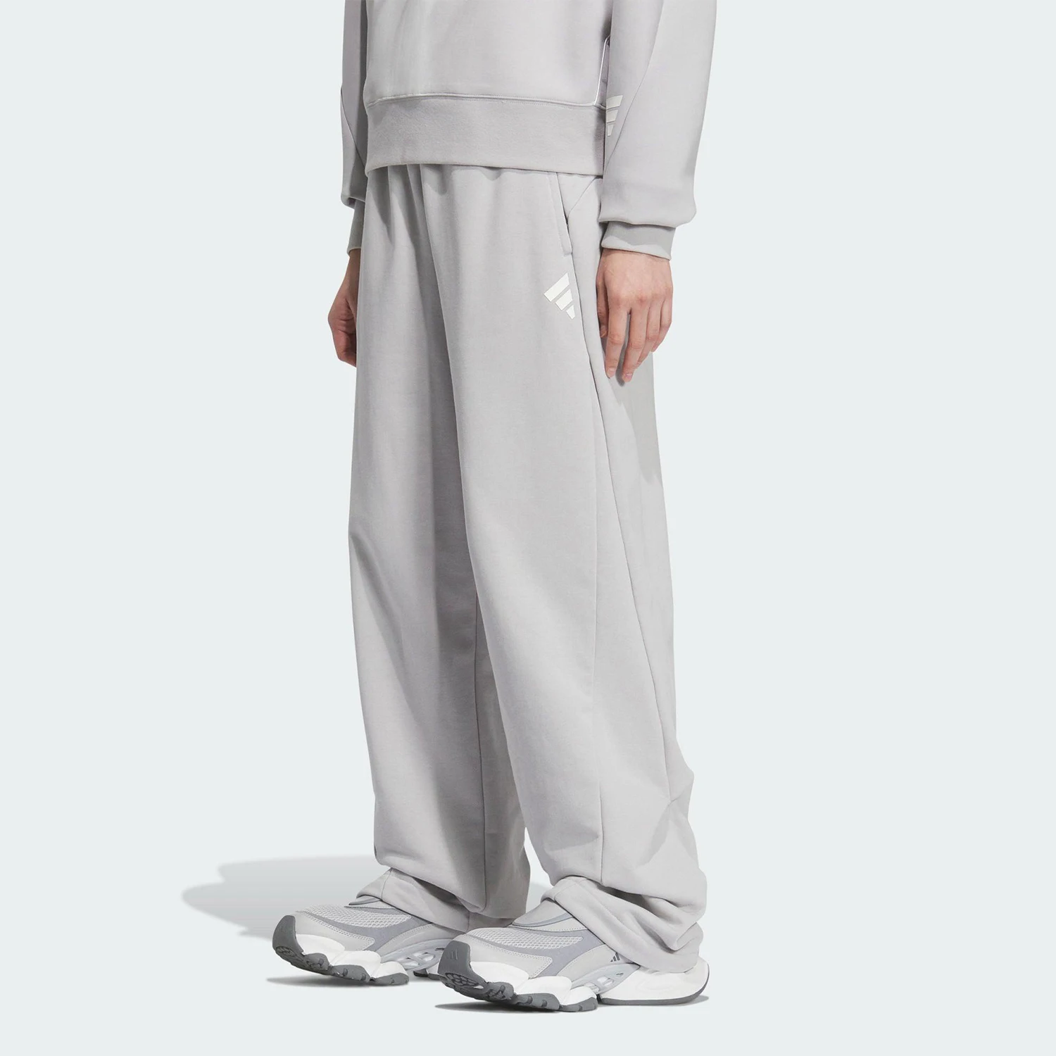 Adidas genuine new women's knitted loose and warm sports casual pants JY8073