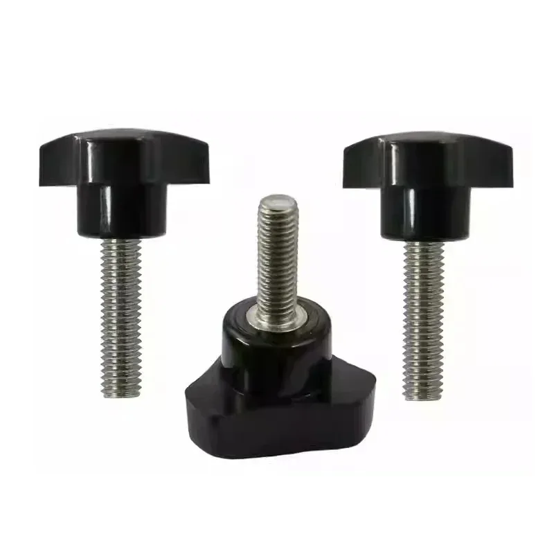 1/2 Pcs Triangle Head Bakelite Hand Tighten Thumb Screw M4 M5 M6 M8 Hand Knob Screws 304 Stainless Steel Plastic Head Bolt