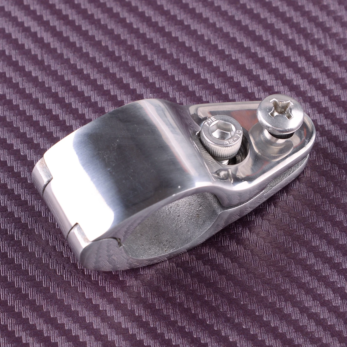 

1" 25mm Silver Stainless Steel Boat Yacht Bimini Top Fitting Hinged Jaw Slide Marine Hardware