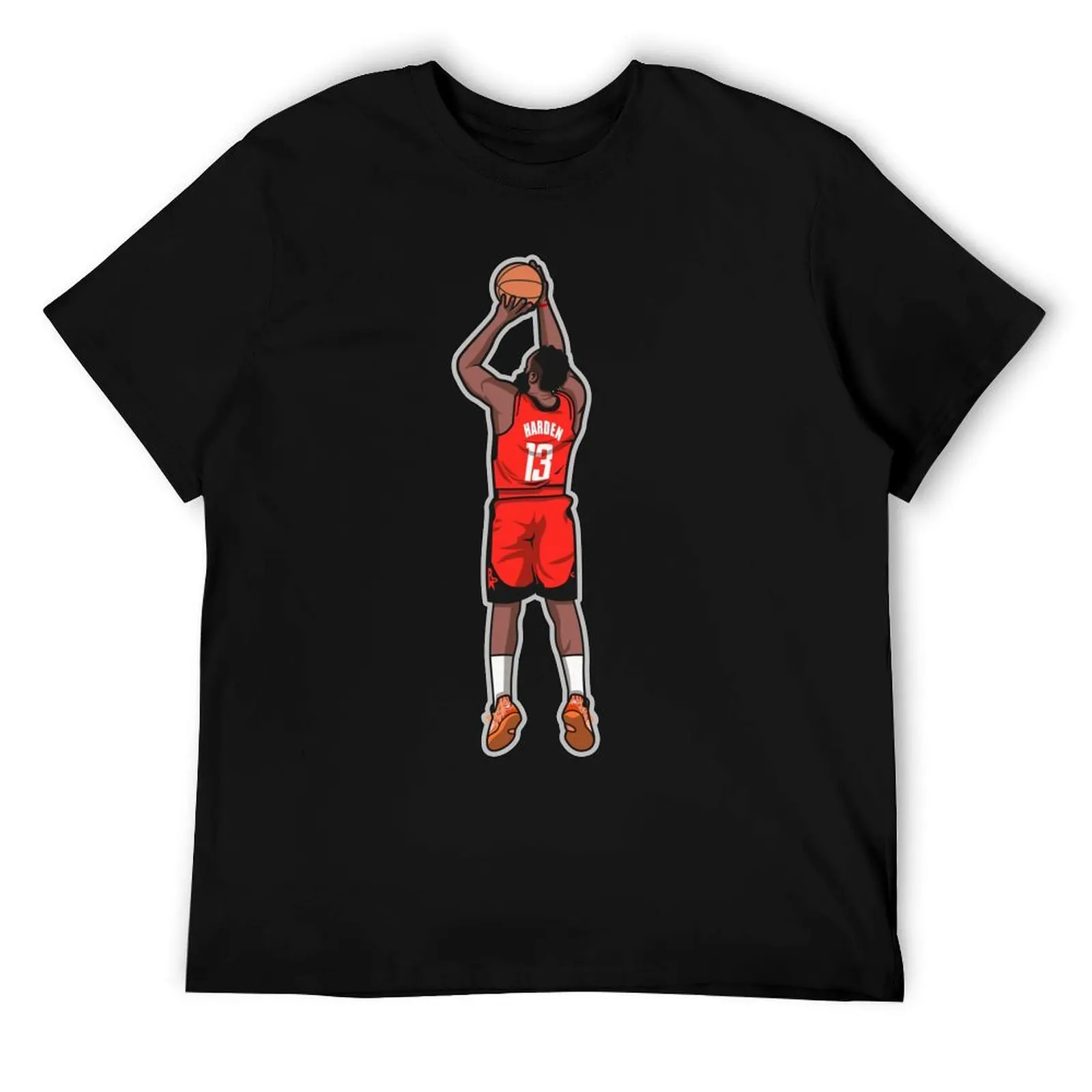 

James Harden Cartoon Style T-Shirt cotton t shirts high quality t shirts for man pack white T-Shirt