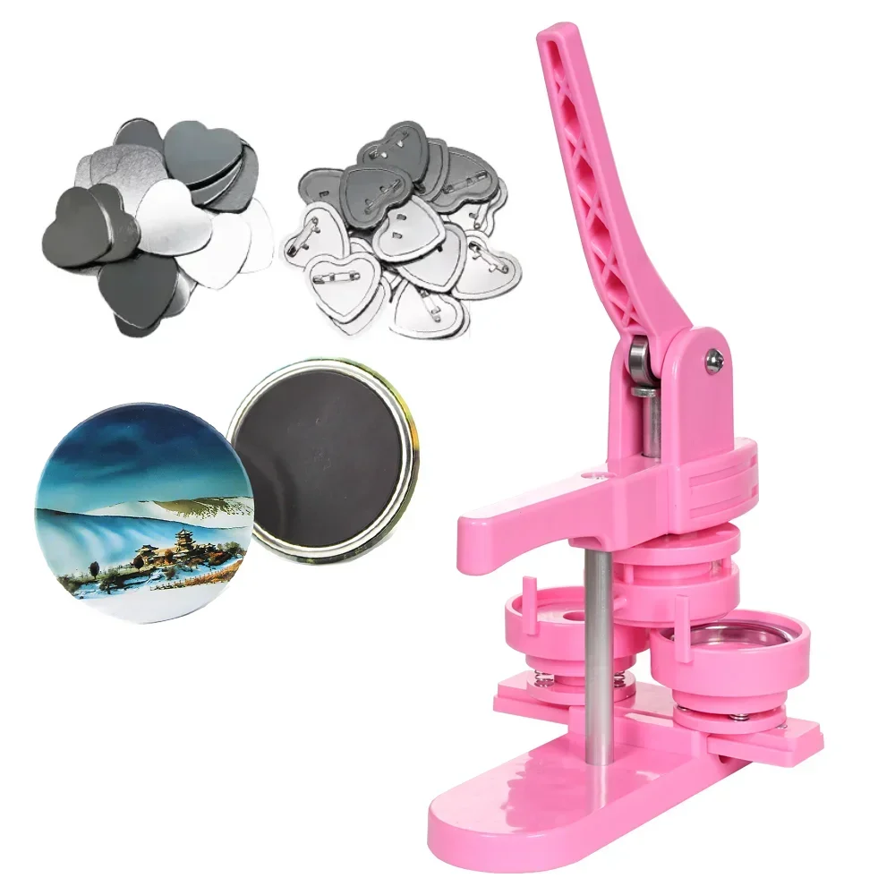 DIY Badge Maker Machine  Pin Badge Button Making Press Machine Badge Punch Press 58mm/44mm
