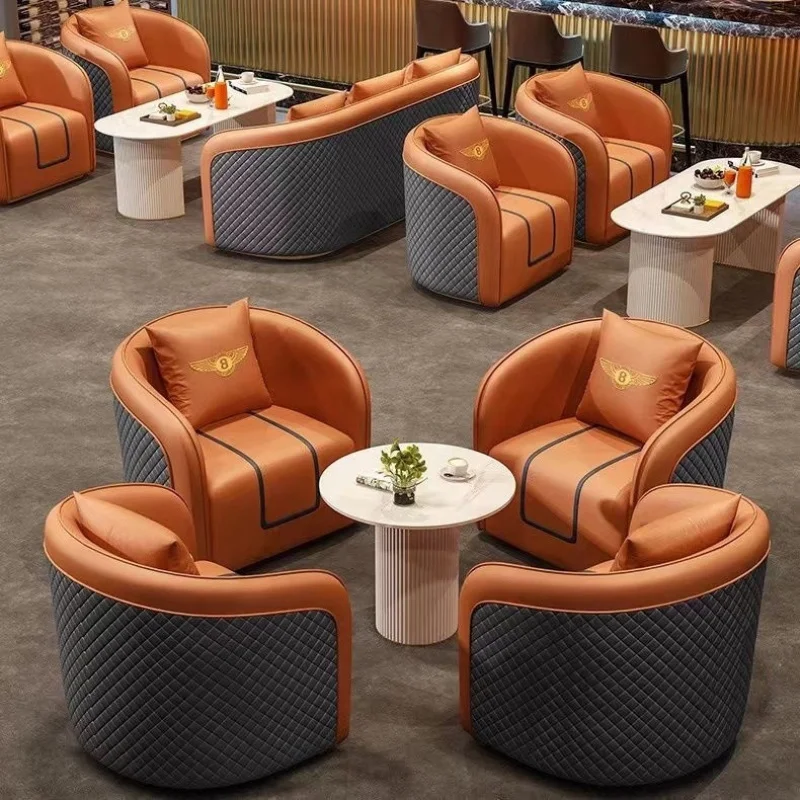 

Custom. [11k People] Light Luxury Sofa Living Room Single Balcony Leisure Table and Chair New Combination Beauty Salo