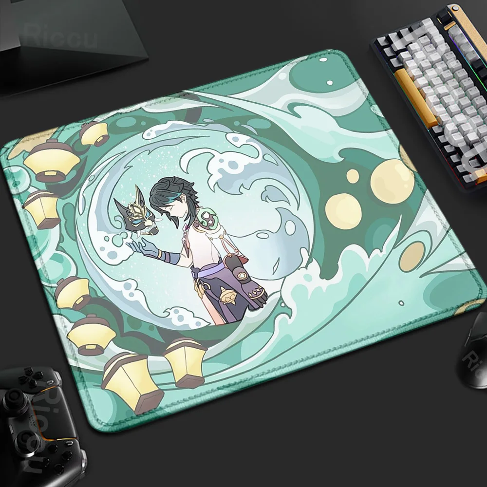 Laptop XS Suture Edge Little Carpet Genshin Impact Mouse Pad Small Office Computer Deskmat High Quality 40x45cm Design Table Pad