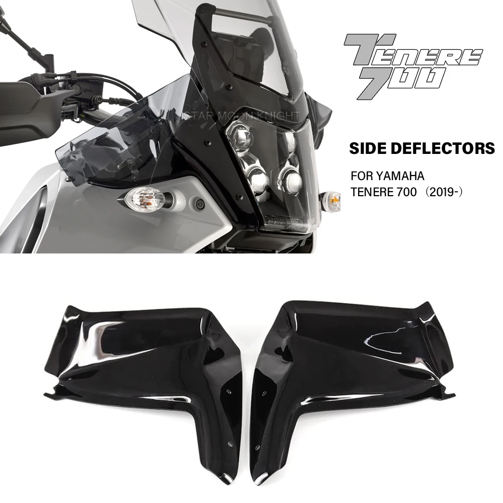 

Side Windshield For Yamaha XTZ700 Tenere700 Tenere 700 2019 2020 2021 2022- Accessories Windscreen Fairing Wind Shield Deflector