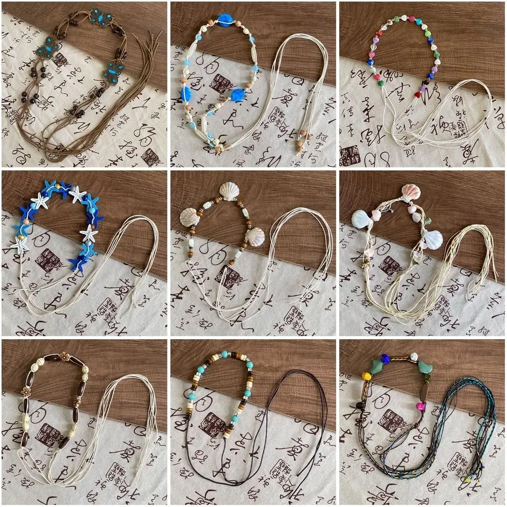 Nueva cadena de cintura tejida a mano, diadema de estilo étnico bohemio Retro, regalo