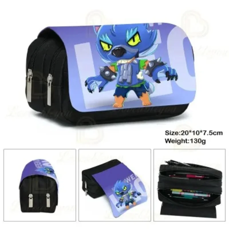 High quality Leon Crow spike Shelly pen pencils bag case cosmetic bag action figure gift for children kids