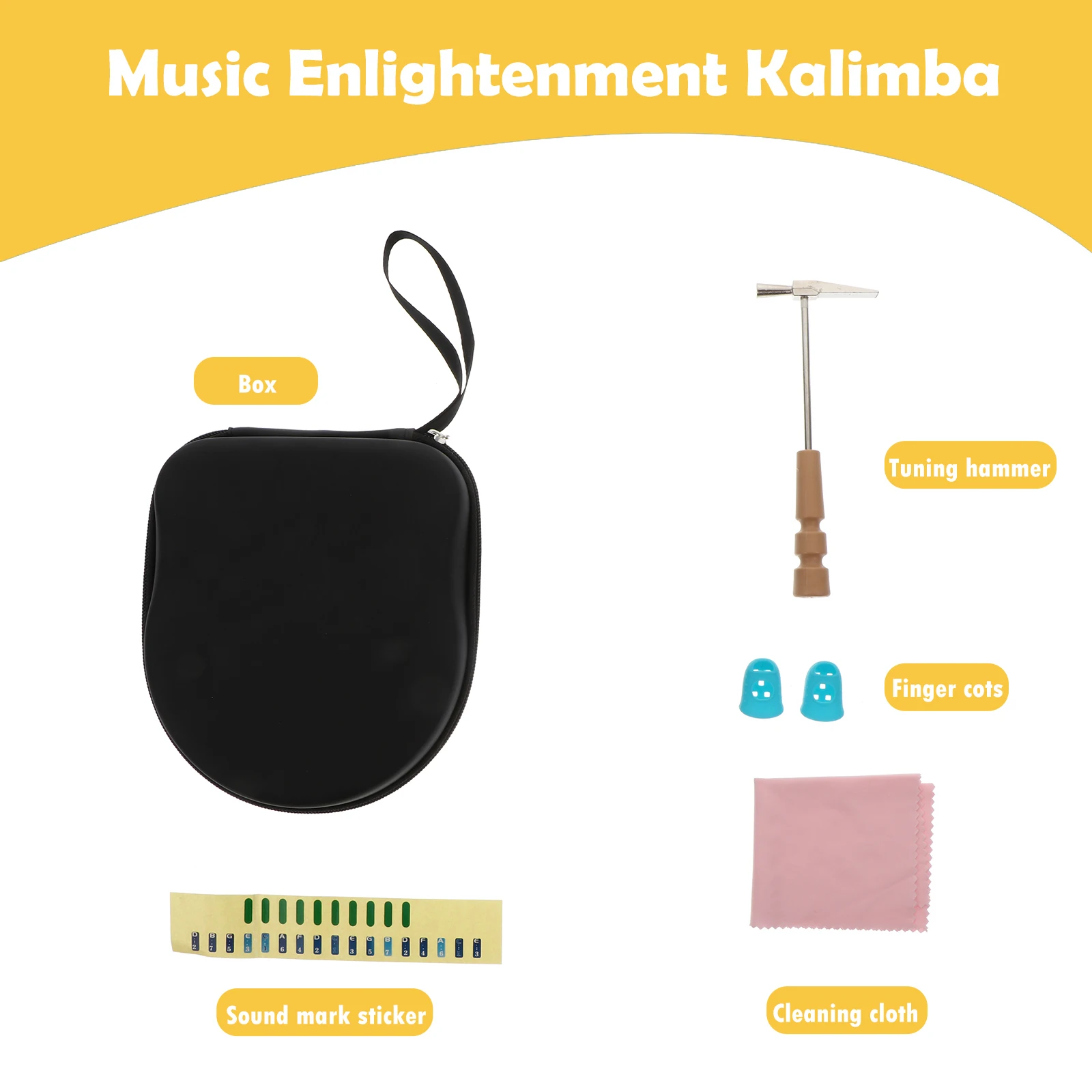 

Kalimba Thumb 17 Finger Piano Instrument Keys Mini Instrument Lightweight Portable Easy Practice Coordination Music