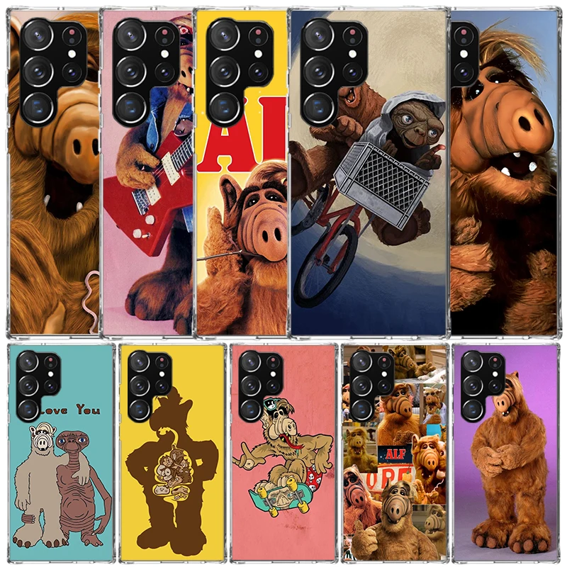A-Alf TV Series Soft Cover for Samsung Galaxy S25 Edge S26 S24 S23 Ultra Phone Case S22 S21 Plus S20 FE Print Pattern Shell Gala