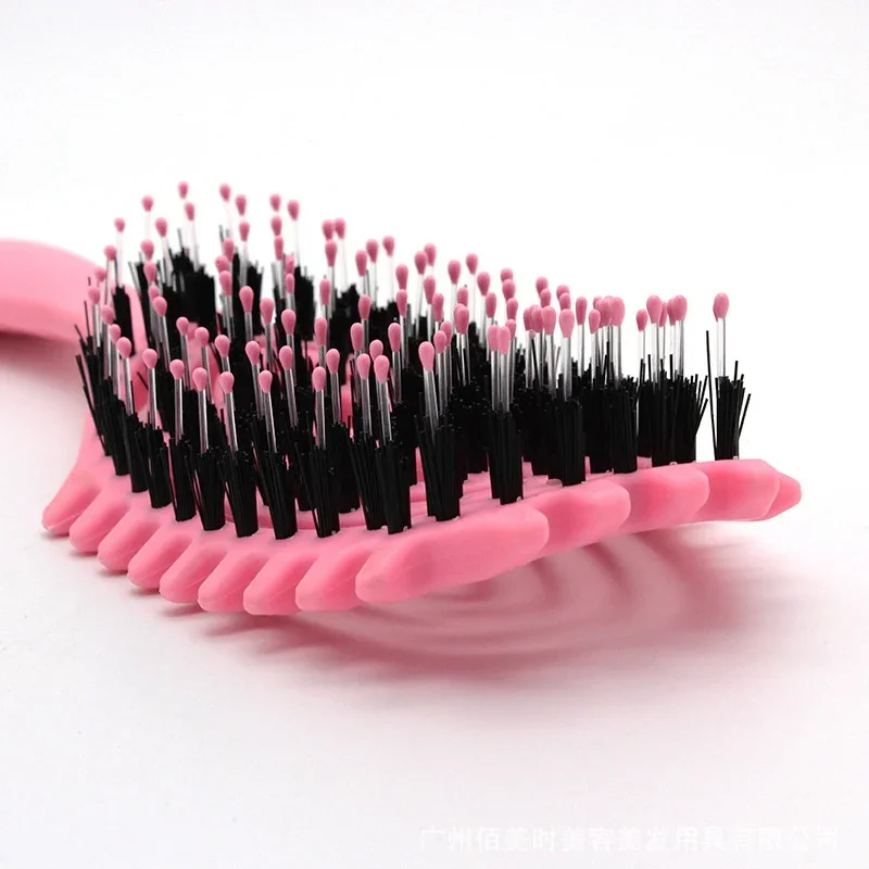 Curly Hair Styling Brush, Wild Boar Mane Comb