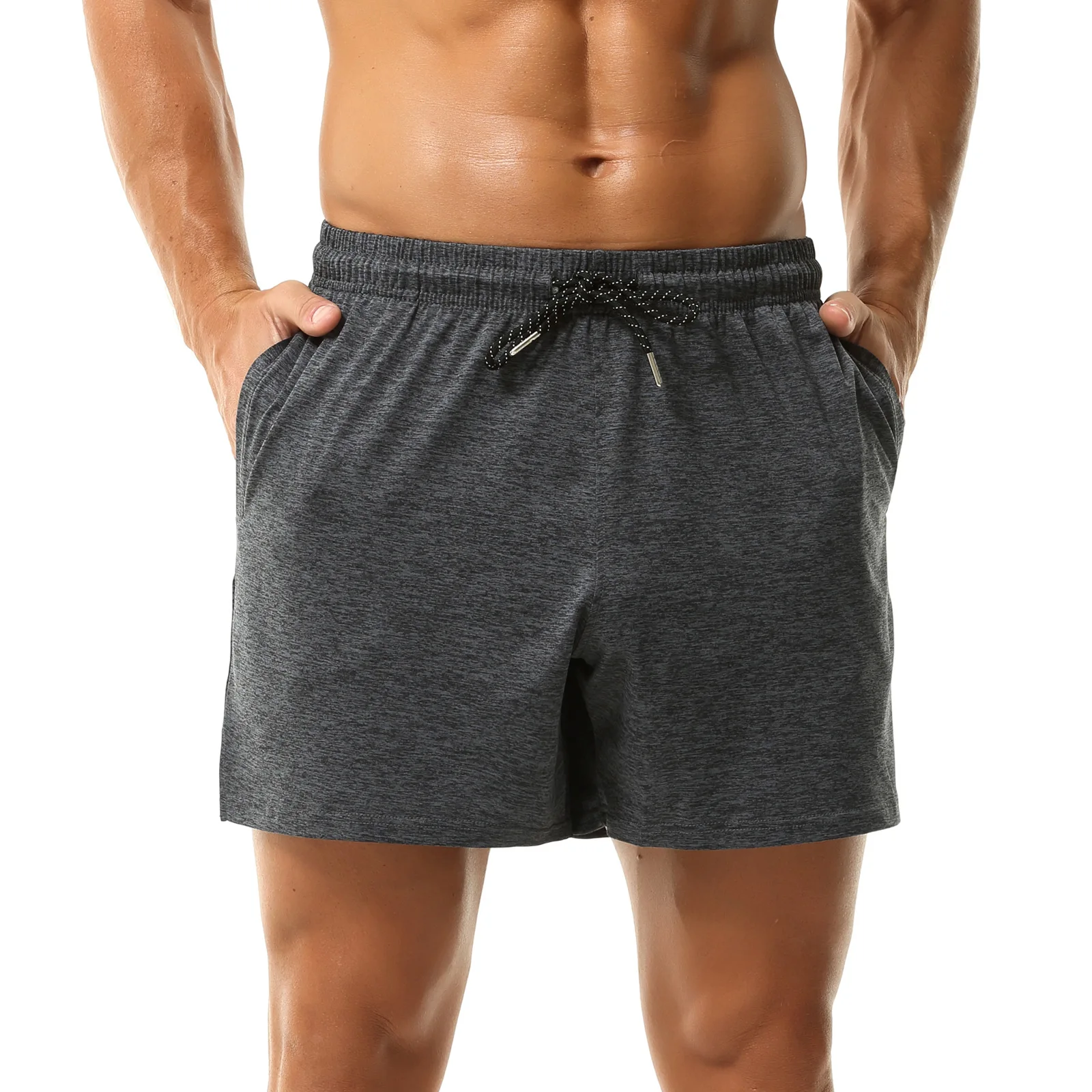 

Casual Daily Shorts for Men Comfortable Stretch Loungewear Pants Pocket Drawstring Loose Slacks Athletic Sweatpant Fitness Trunk