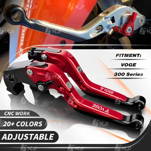 Para Loncin VOGE 300R/300RR/300AC/300ACX 2019-Este año Juego de Manetas Freno y Embrague Abatible Extensible Regulables Maneta Leva Freno Embrague