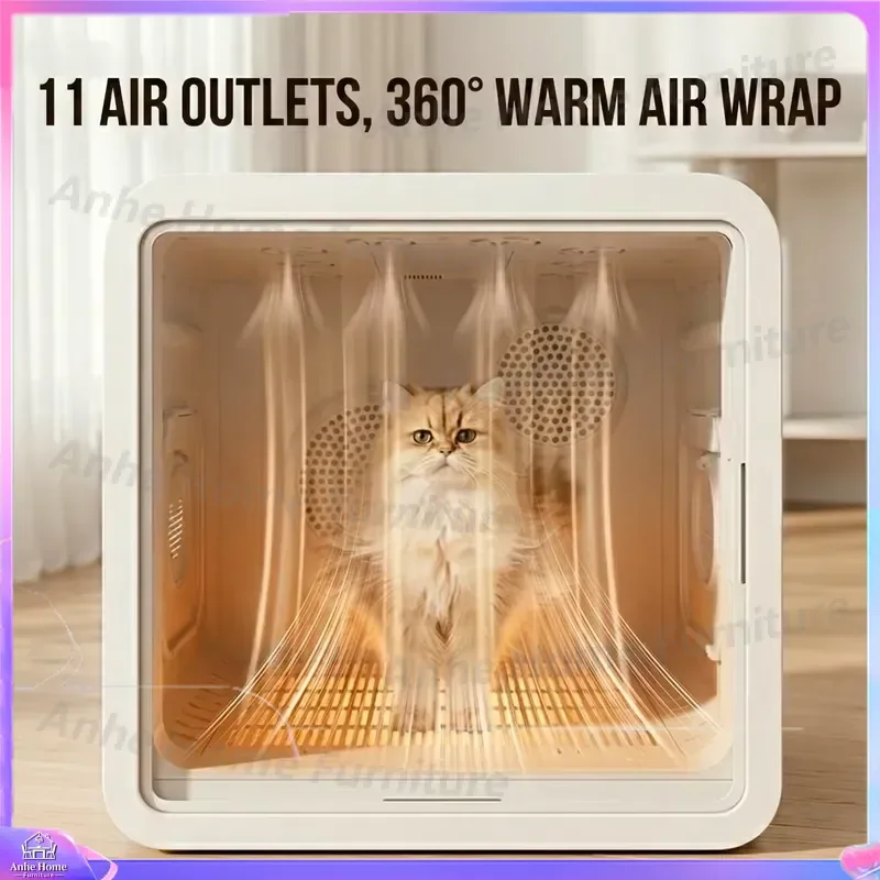 Smart Pet Drying Cabinet for Cats and Small Dogs Automatic Pet Dryer with Spacious Interior Fast Quiet Efficient Pet Grooming