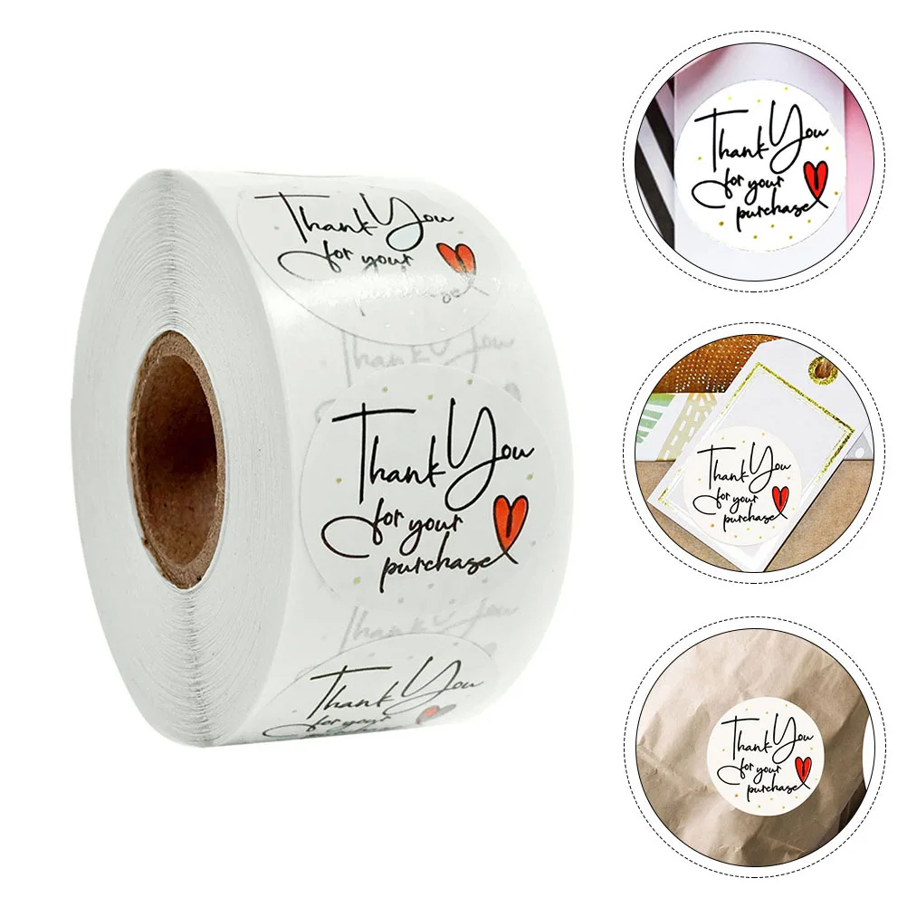 

500pcs Decorative Label Stickers Self-Adhesive For Gift Bags Books Party Favors Sealing Sticker Decals Birthday Festival