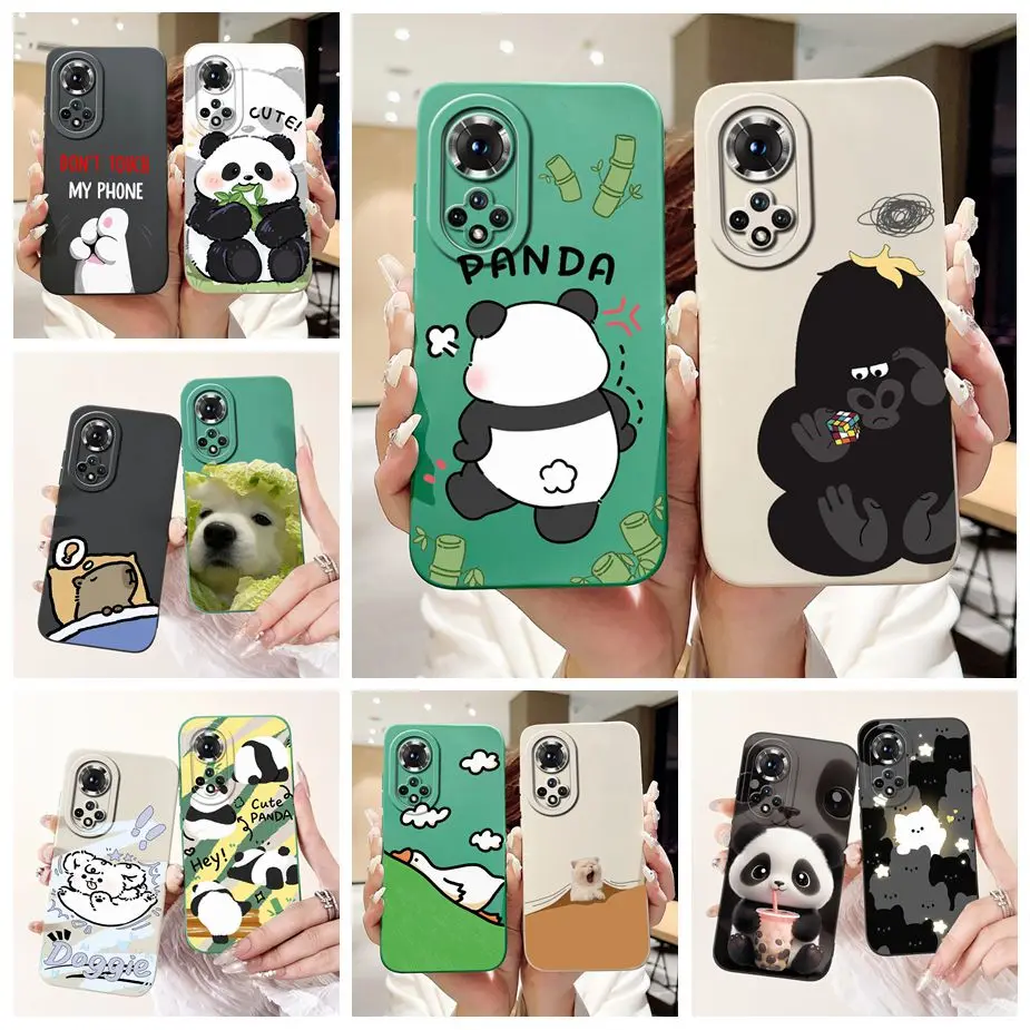 For Honor 50 Pro Case RNA-AN00 Cute Funny Cartoon Cover Shockproof Phone Case For Honor 50 Lite Honor50 Pro Soft TPU Fundas Capa