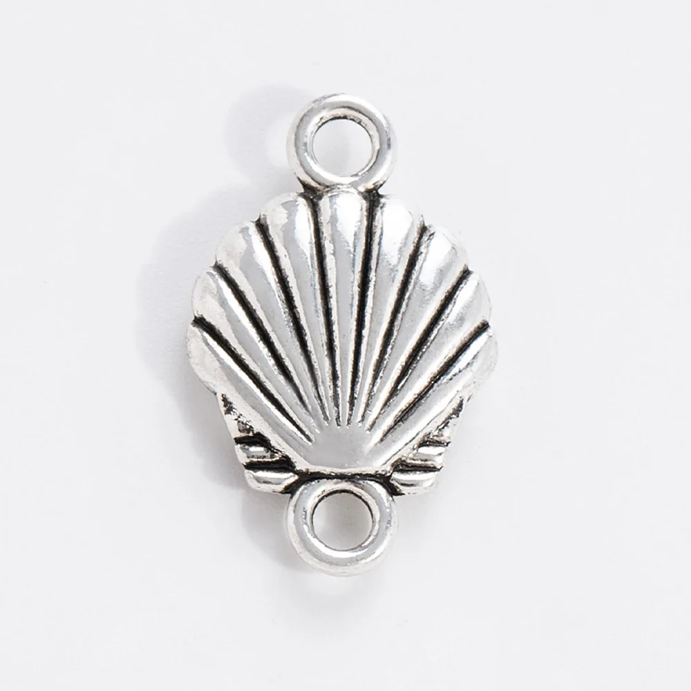 إكسسوارات مجوهرات من سبيكة DIY، أساور، قلائد، المعلقات المزدوجة، المعلقات مجوهرات الحياة البحرية، قلادة الأخطبوط ونجم البحر