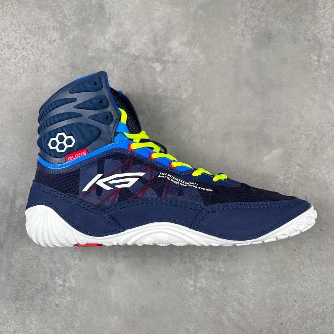 Men's Boxing Sneakers Breathable Wrestling Footwear High-Top Combat Wrestling Shoes Non-Slip Boxing Training Shoes