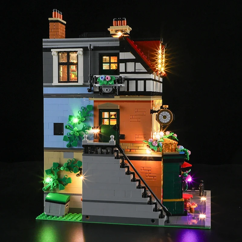DIY LED-lichtset voor LEGO 10350 Tudor-hoek (alleen LED-licht, zonder blokkenmodel)