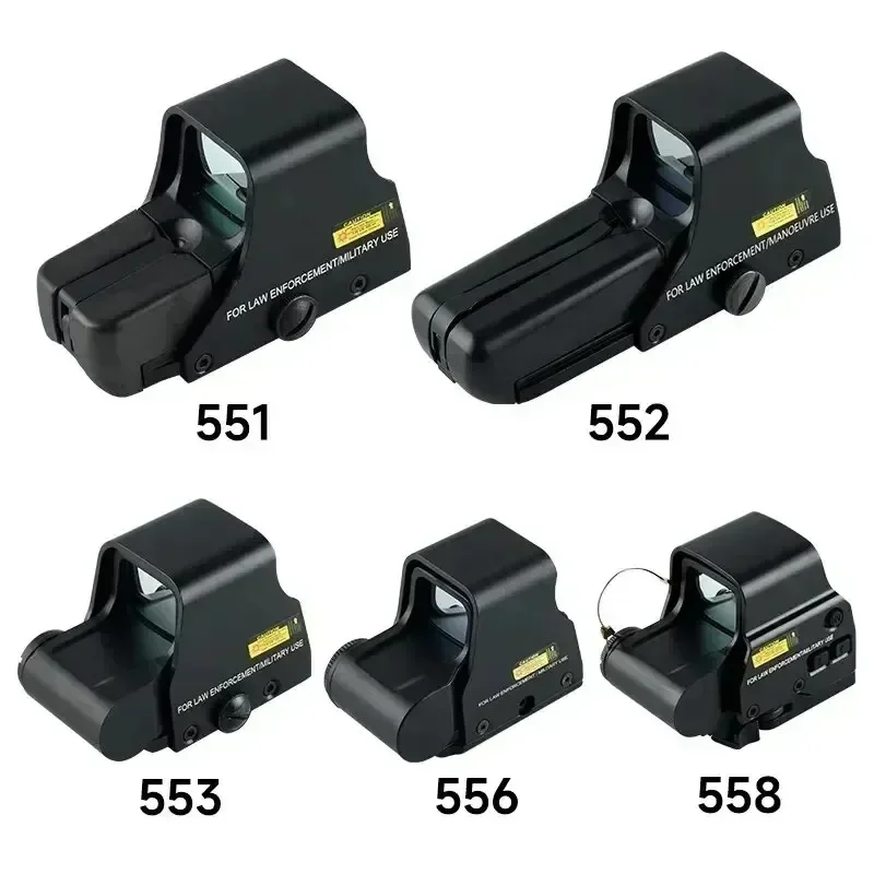 558 홀로그램 스코프 558+3x 전술 광학 시력(플립업 포함) 빠른 분리형 빨간색/녹색 도트 사냥 Airsoft 3x 돋보기