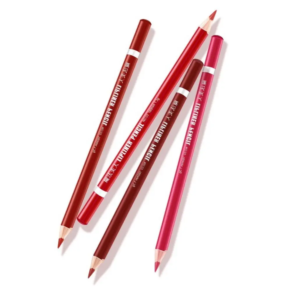 Dauerhafte Rouge Make-Up-Tool Schönheit Nicht-stick Tasse Wasserdichte Kosmetik Matte Lippenstift Eyeliner Stift Lip Liner Lipliner Bleistift