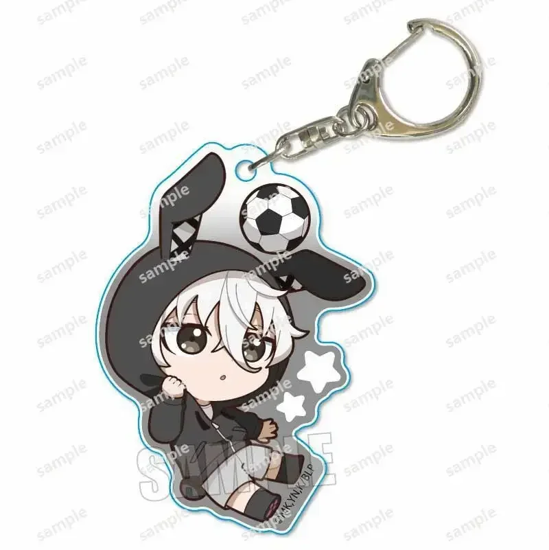 Anime Blue Prison Seishiro Nagi Isagi Yoichi Cute Rabbit Ear Acrylic Stand Figure Cosplay Model Plate Desk Keychain Pendant Gift