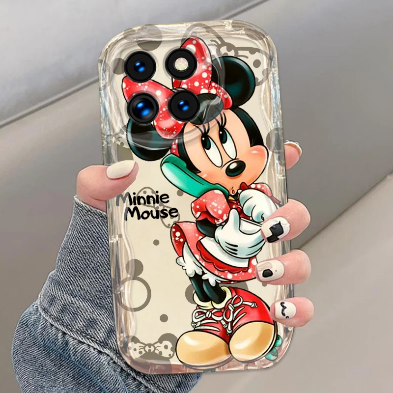 Disney Cartoon Mickey Minnie für Xiaomi 14 12 11 Pro Poco M6 M3 x6 x5 x4 x3 Pro transparente Soft Wave Oil Telefon hülle