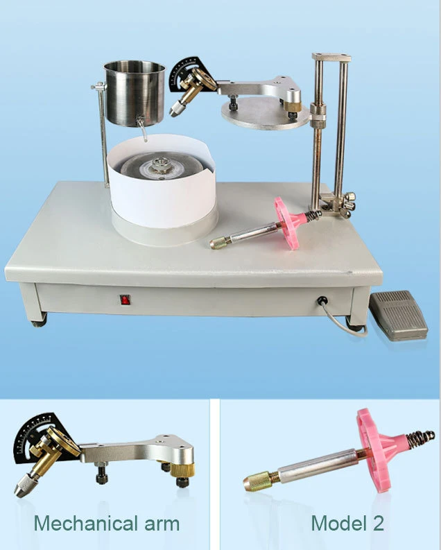 High Accuracy Gem Cutting Machine Lapidary Faceting Machine with Foot Control Speed