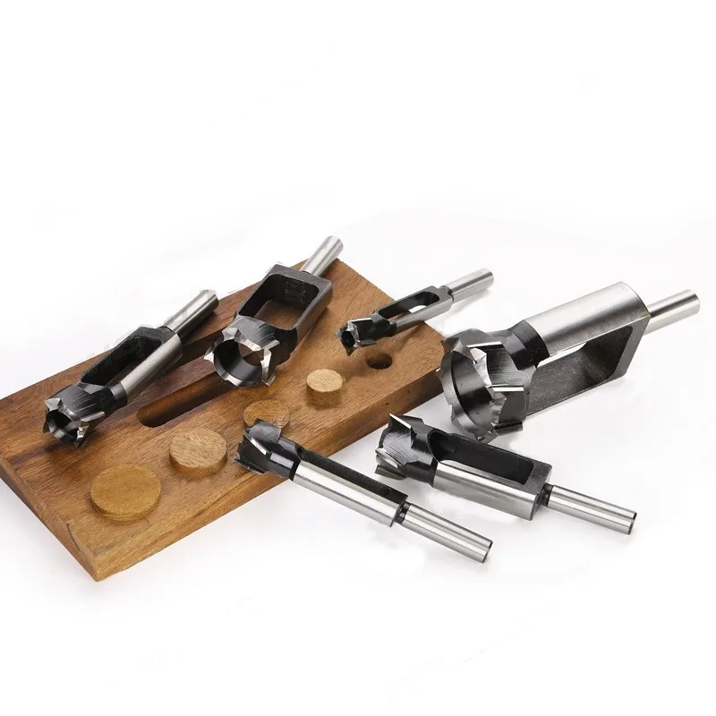 Wood Hole Plug Dowel Cutters Woodworking Drill Bit Set Making Dowel Pins Carpenter Tool Carbon Steel  8-20mm for Furniture