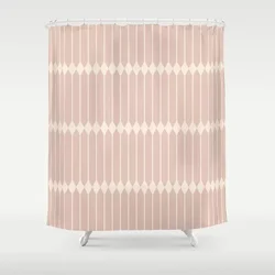 Simple Geometric Linear Pattern Bathroom Curtains Home Decor Waterproof Bathtub Creative Personality Shower Curtains with Hooks