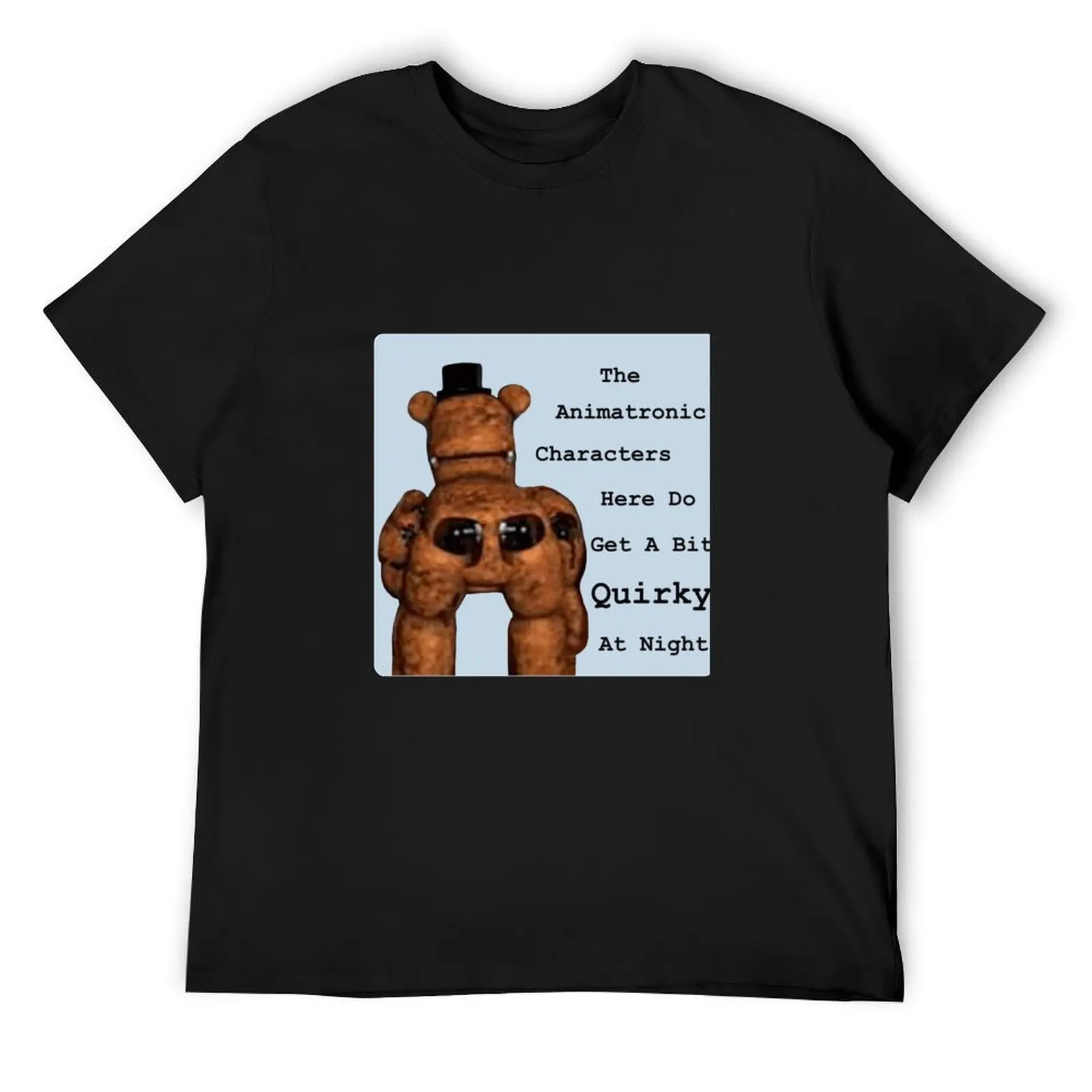 Quirky animatronics T-Shirt vintage plus sizes rapper graphic tees fitted t shirts for men