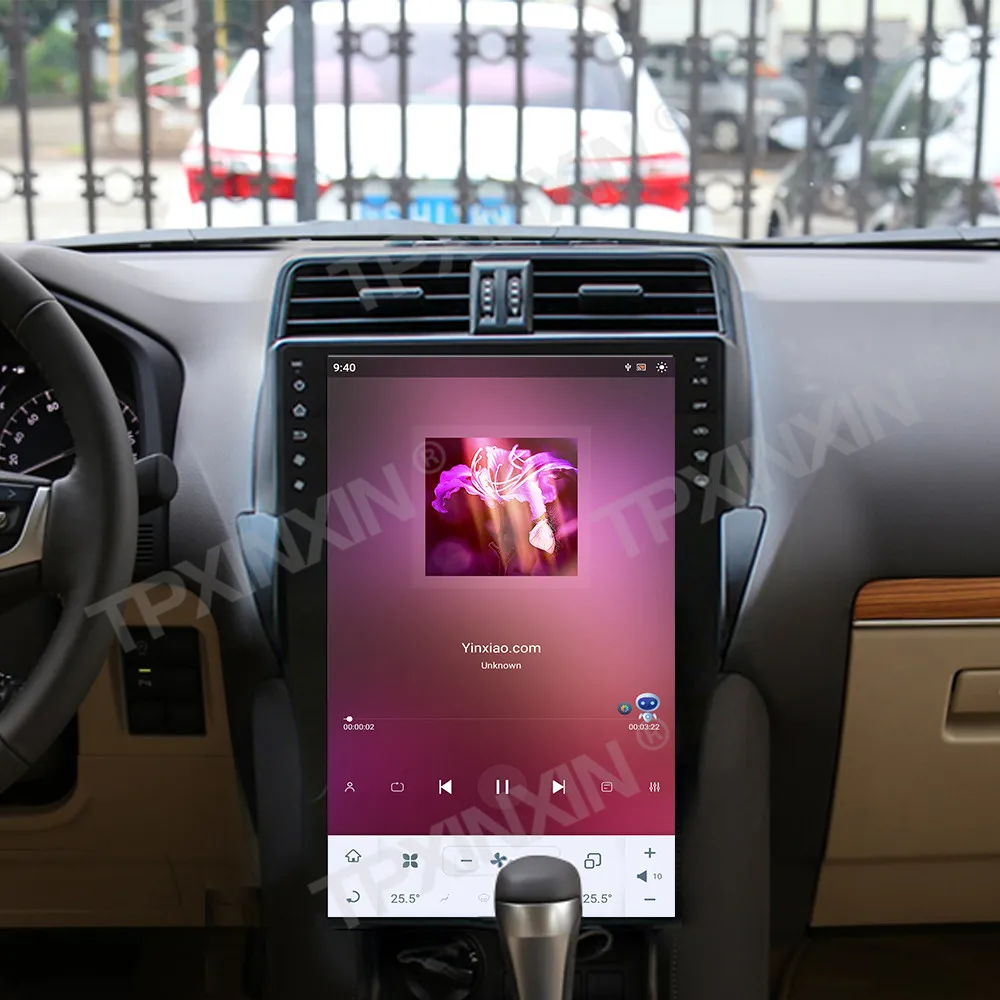 

16-дюймовый автомобильный радиоприемник для Toyota Prado 2018 2019 2020 Carplay, мультимедийный видеоплеер, GPS-навигация, автомобильные аксессуары, экран Android